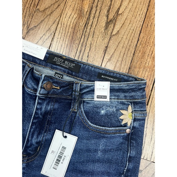 NWT Judy Blue High Waist Boyfriend Fit Denim Medium Wash Jeans Women's Sz 27x30 - Picture 3 of 6